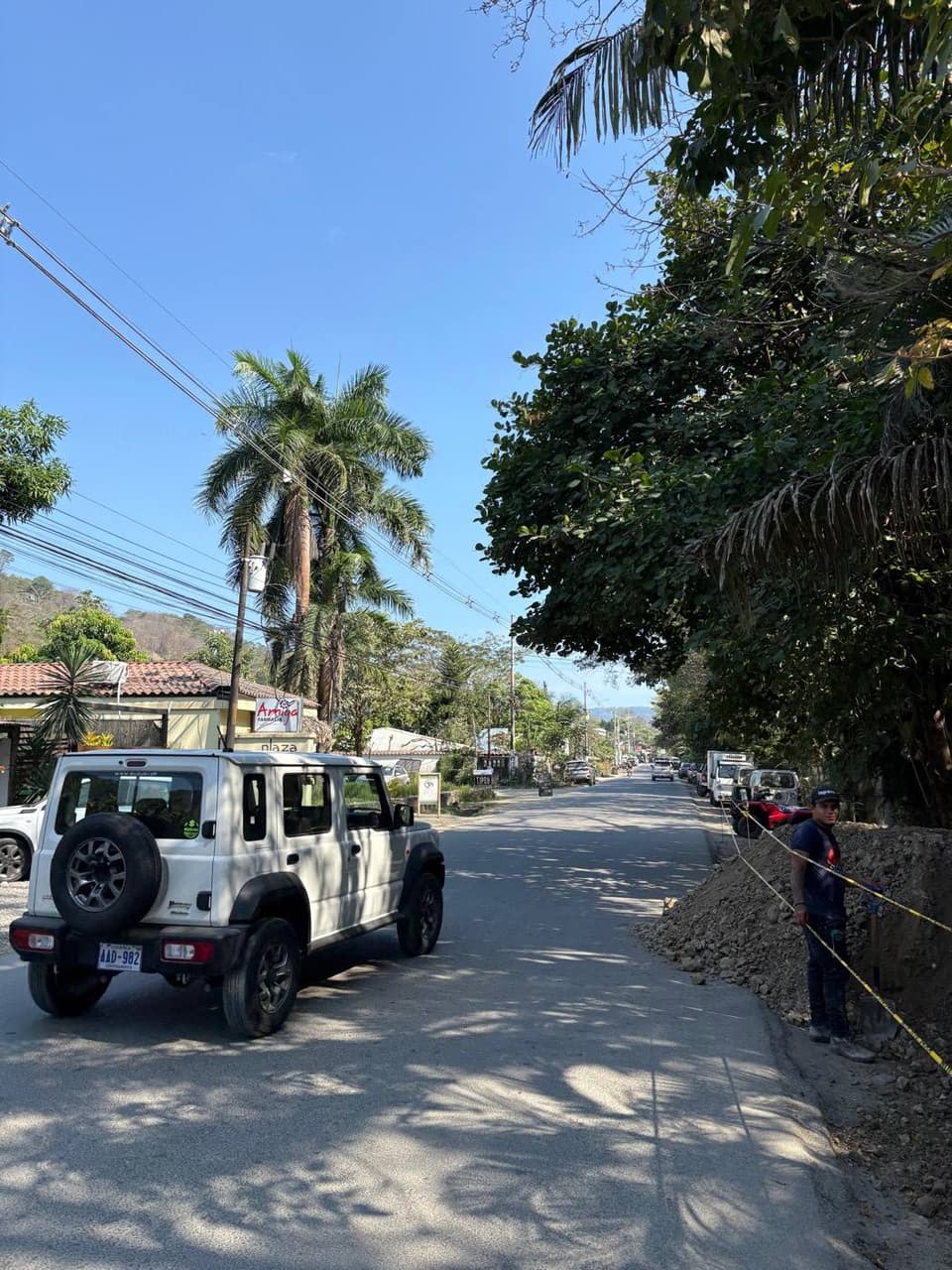 Calle de un pueblo playero